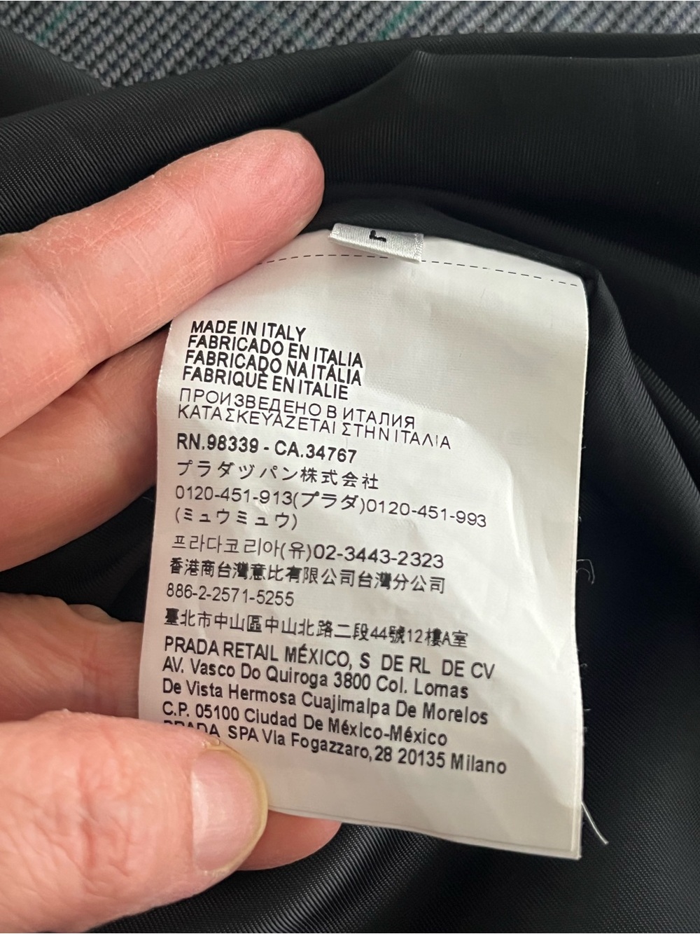 Prada retail Gray Plaid Single-Breasted Blazer- Large - Picture 9 of 11